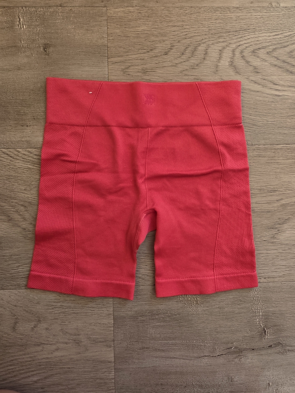 all in motion Bright Red High-Waist Bike Shorts